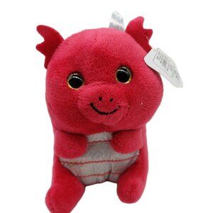Nanco Belly Buddies Red Dragon Plush Plush Stuffed Animal 5"